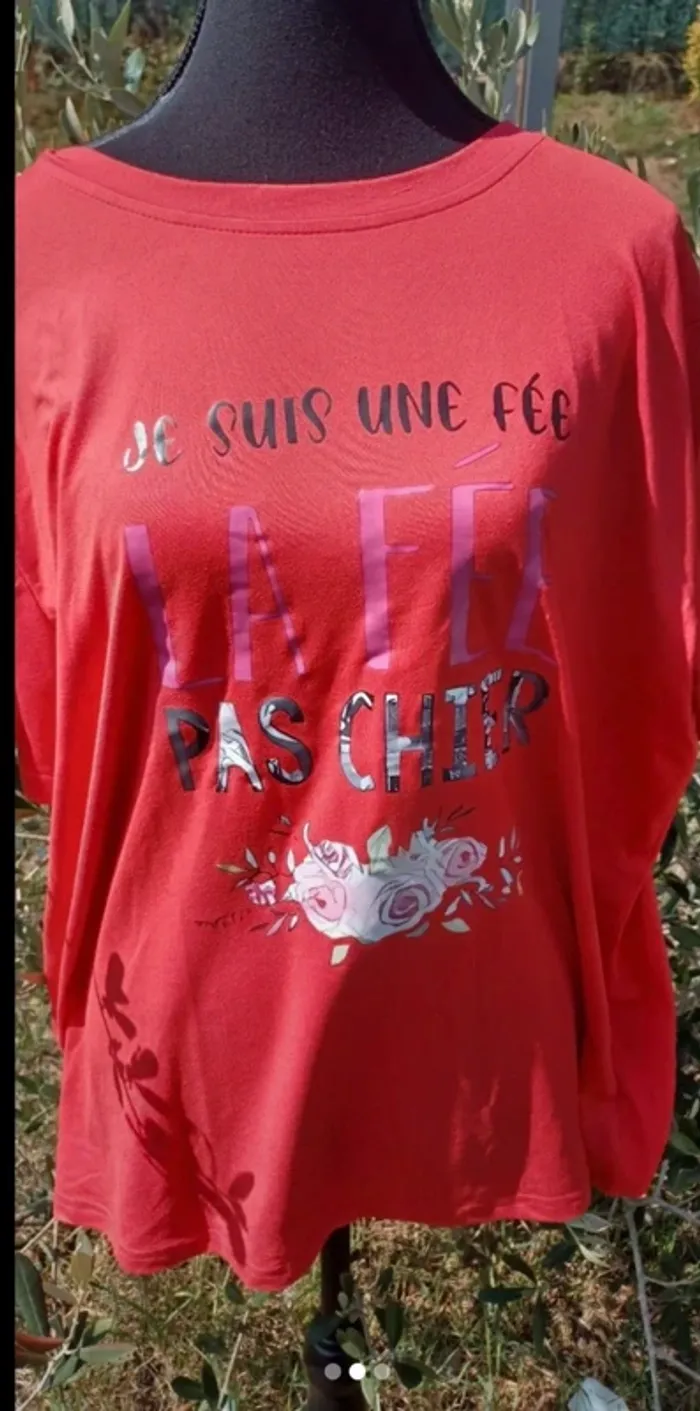 T-shirt je suis une fée la fée pas chier taille xxl - photo numéro 2