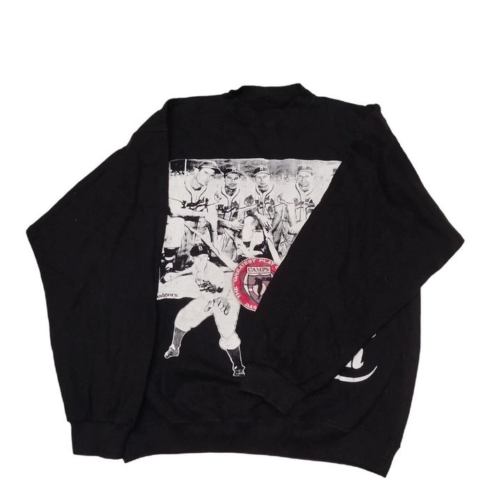 Sweat noir baseball vintage - Taille M