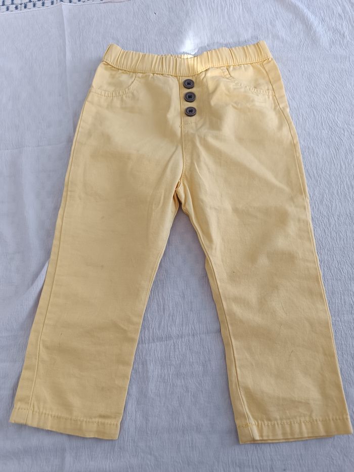 Pantalon Tao Couleur Jaune Pour Unisexe 2 Ans - photo numéro 1