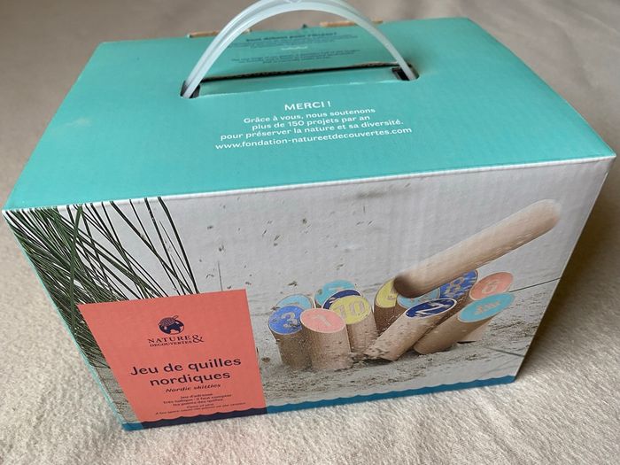 NEUF : Jeu de quilles nordiques en bois ou Molky