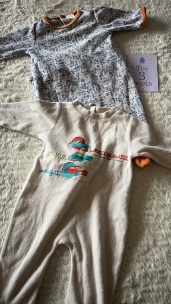 Pyjama velours 3 mois