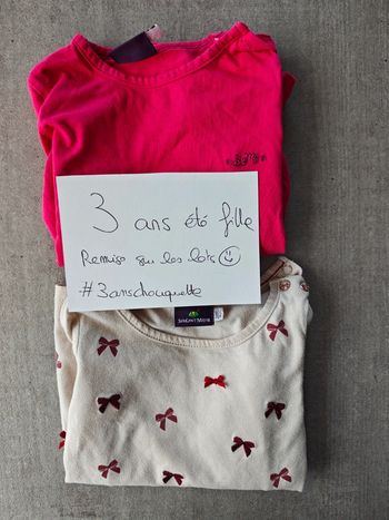 Lot 2 t-shirts manches longues