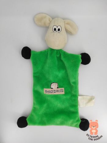 Doudou Mouton Vert Brioche