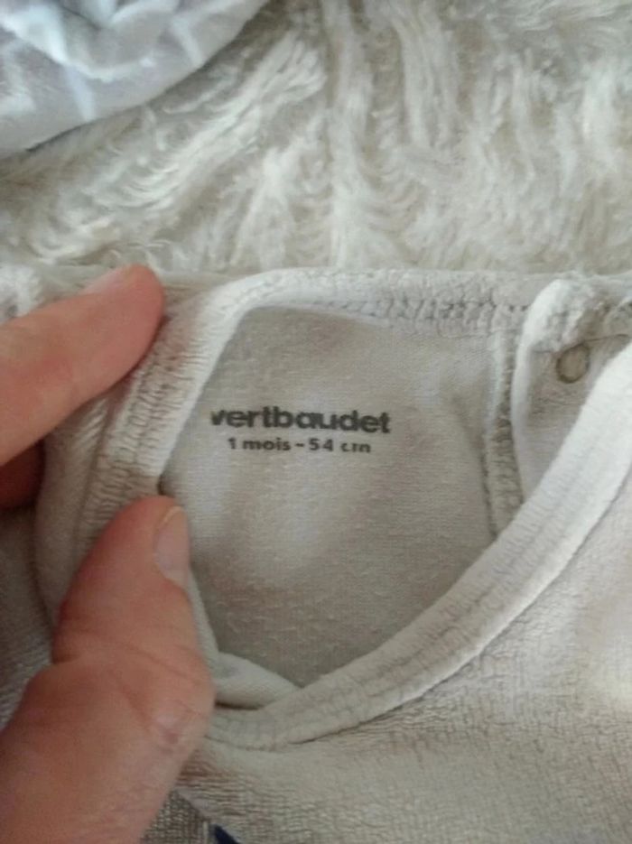 Pyjama grenouillère velours Mixte 1 mois "Travel & Adventure" Vertbaudet - photo numéro 8