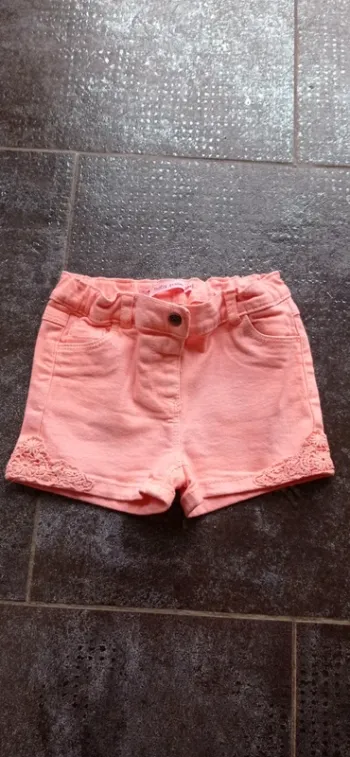 Gémo short fille été taille 34 mois