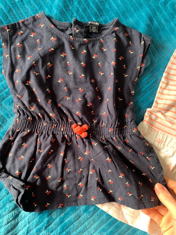 Lot 2 tee shirts tuniques 12 mois - photo numéro 5