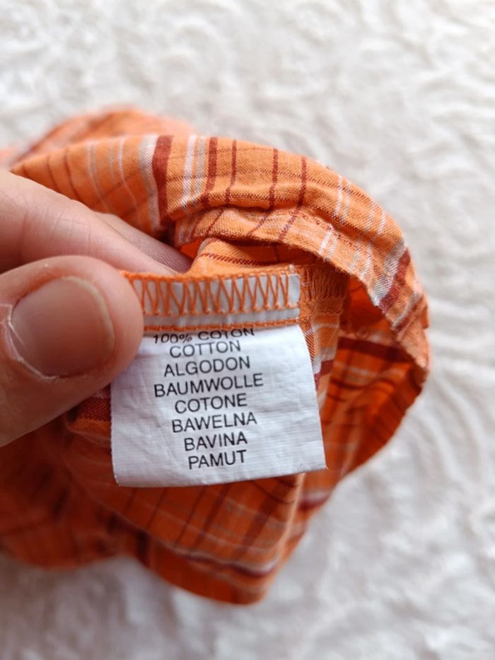 Chemise manches courtes à carreaux Garçon 2 ans Best way 100% coton - photo numéro 6