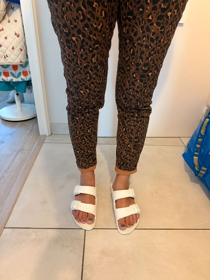 Pantalon jean léopard Sézane taille 29 fuselé - photo numéro 15