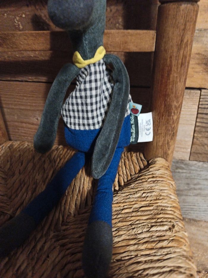 Doudou hochet âne Moulin roty pomme des bois tbe - photo numéro 3