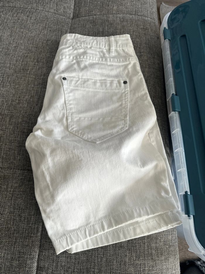 Short jeans blanc homme taille 36 - photo numéro 2