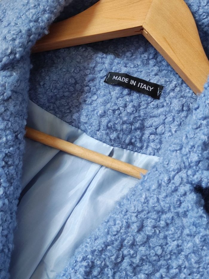 Manteau bleu mi saison taille unique - photo numéro 3