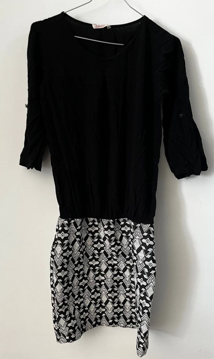 Robe noir camaïeu
