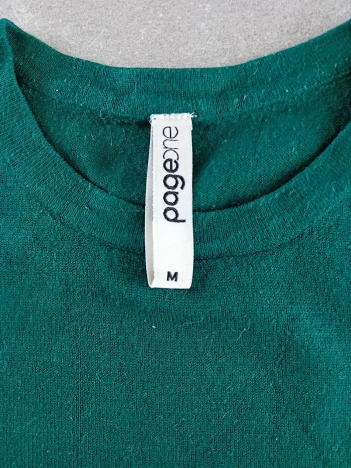 Pull sans manche vert taille M - photo numéro 2
