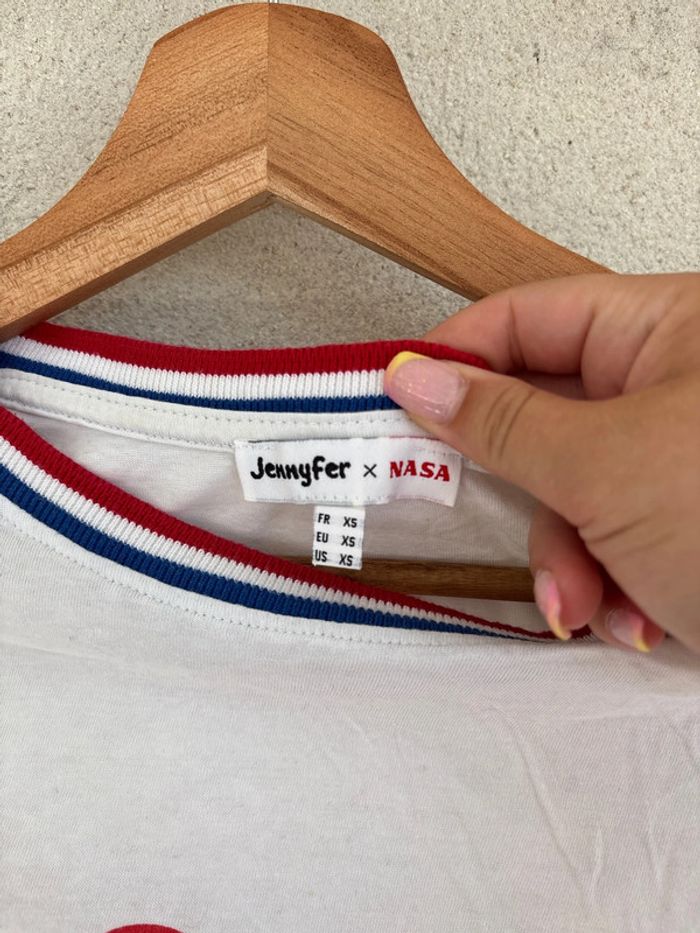 t shirt blanc et rouge Nasa - photo numéro 5