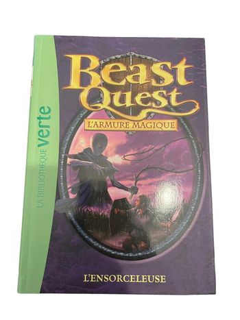 Livre Bibliothèque verte Beast Quest l’armure magique l’ensorceleuse N•11