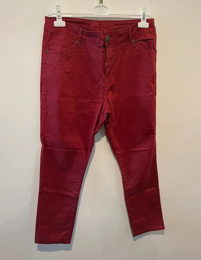 Pantalon coton Bordeaux