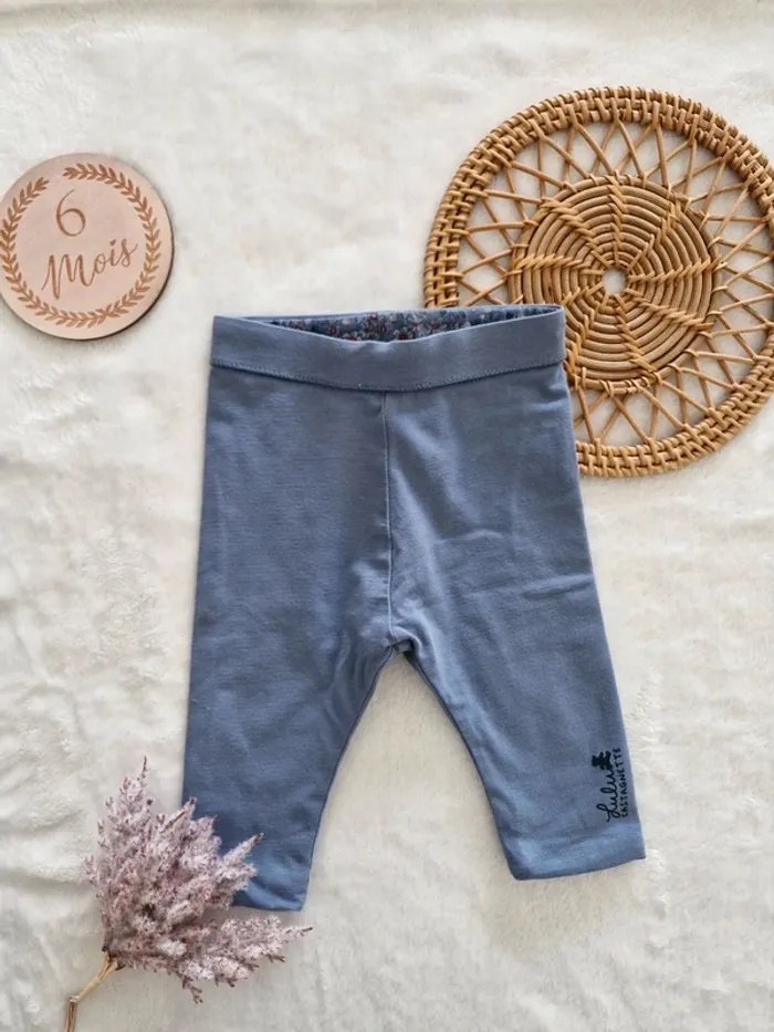 Ensemble T-shirt manches longues et legging 6 mois - photo numéro 2