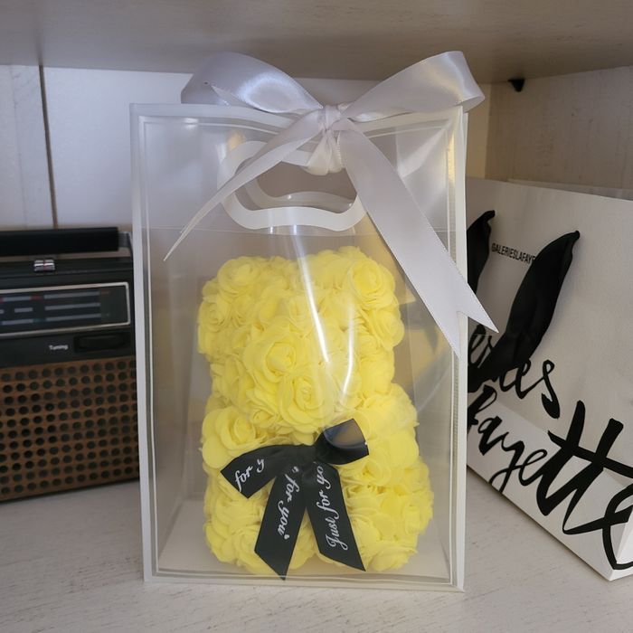 Joli ourson en rose jaune - photo numéro 6