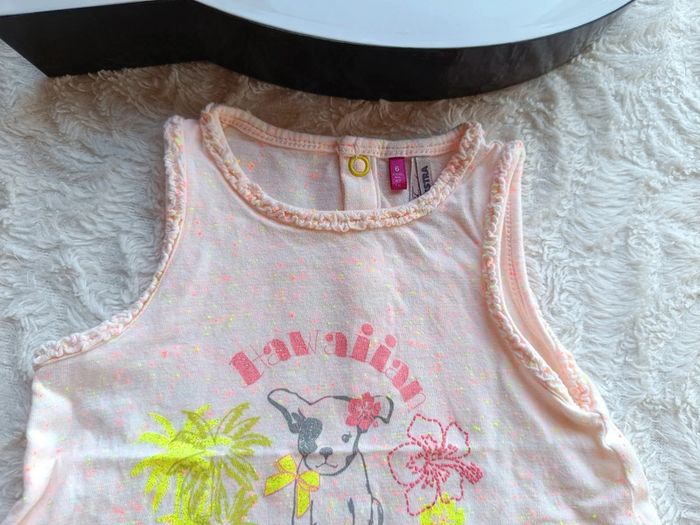 Ensemble (tee shirt sans manche+legging) Fille 6 mois Chien hawaiian dog Orchestra - photo numéro 4