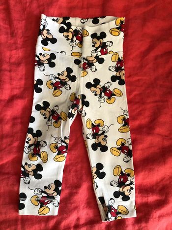 Legging blanc Mickey 6 mois H&M