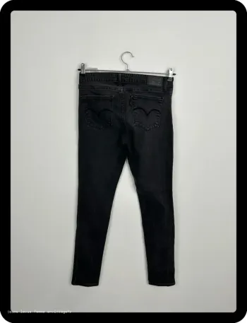 Jean Levi's Femme Noir W29 L30 | 711 Skinny | Taille 38 | Très Bon État** LF364