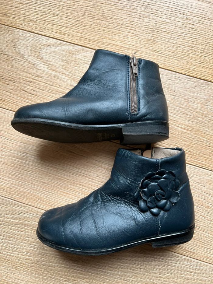 Bottines de angelitos taille 29 bleu marine état satisfaisant - photo numéro 2