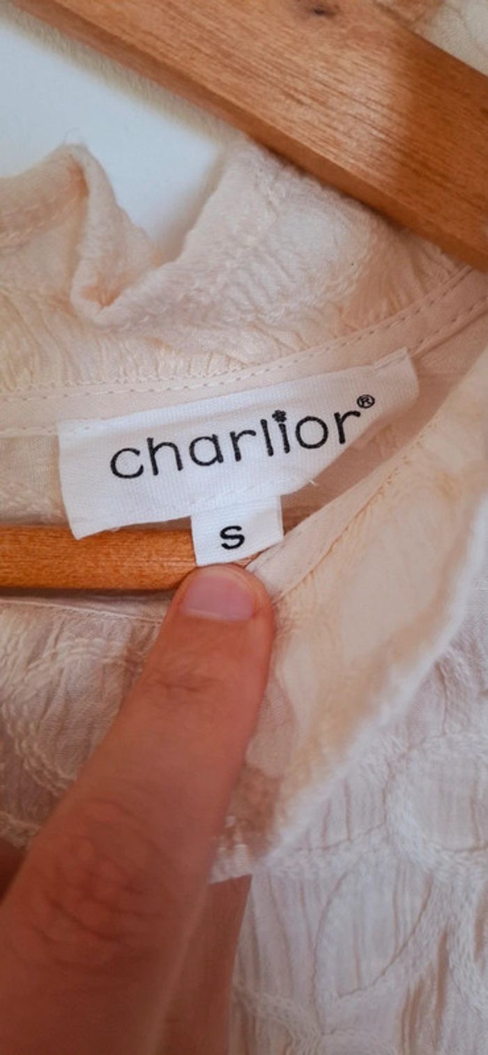 🤍 Blouse bohème écrue – Neuve - dentelle florale & chic Parfaite pour la rentrée - photo numéro 9