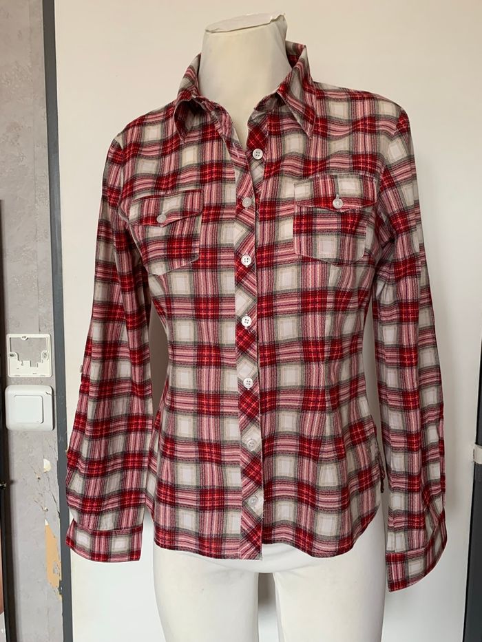 Chemise à carreaux rouge