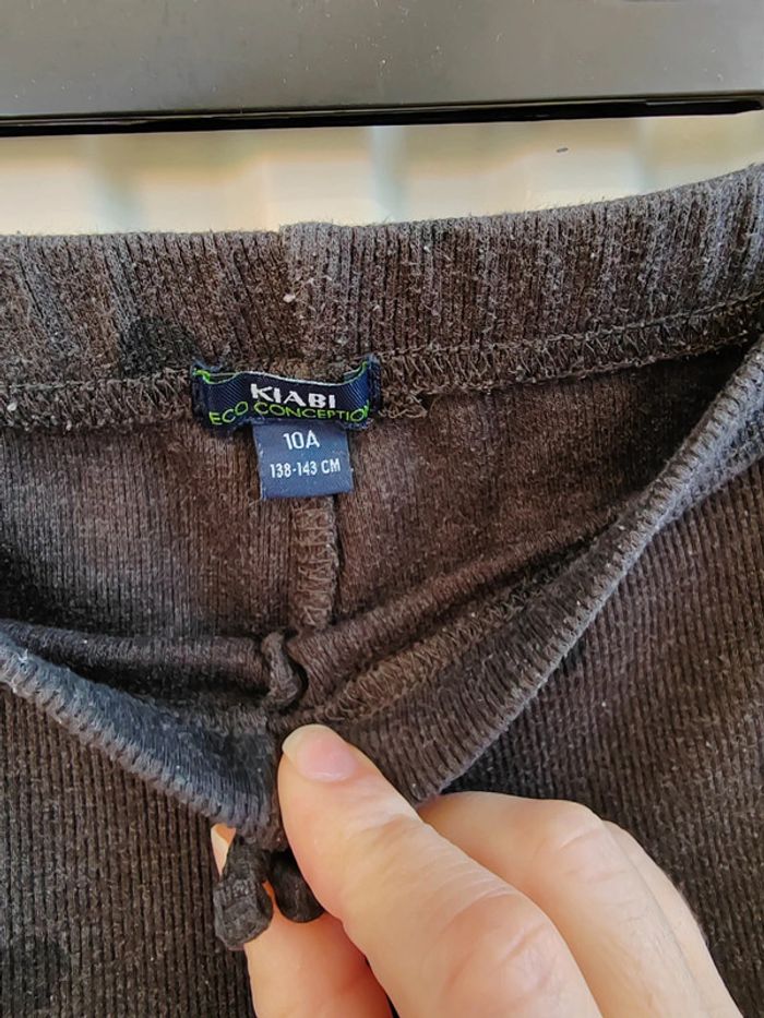 👖Legging gris à pois noir 10ans Kiabi - photo numéro 5