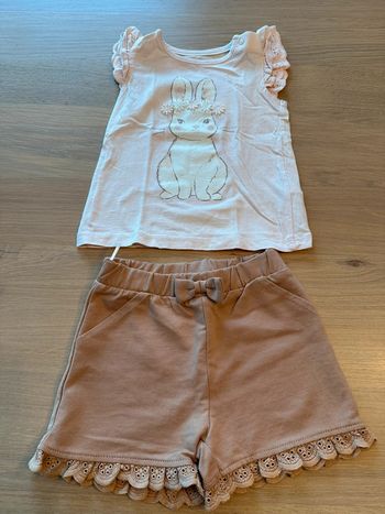 Ensemble short fille 6 mois