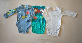 Lot de 3 bodies 6 mois