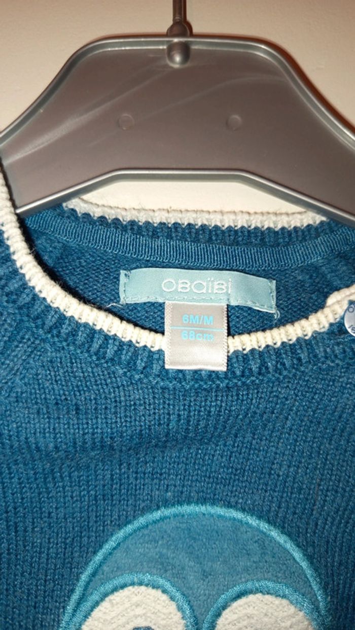 Pull mixte obaibi 6 mois - photo numéro 5