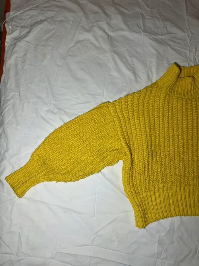 Pull jaune vintage - photo numéro 3