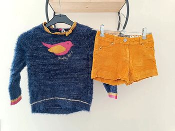 5 ans ensemble orchestra pull et short automne hiver