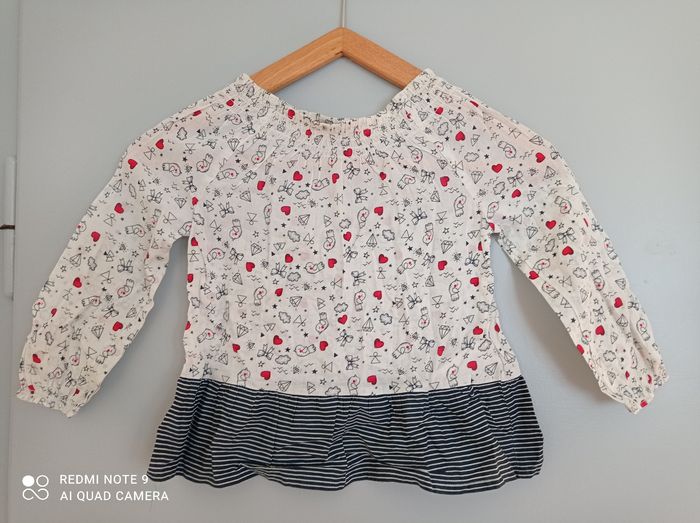 Blouse à motifs 5ans