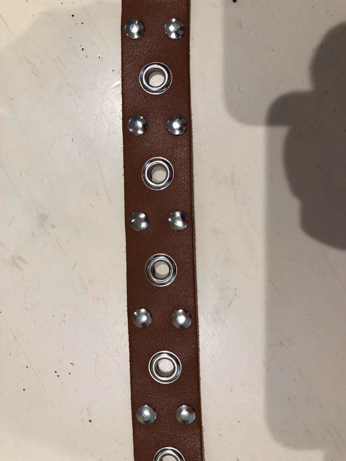 Ceinture cuir taille 30/75 Croûte de cuir  Made in - photo numéro 16