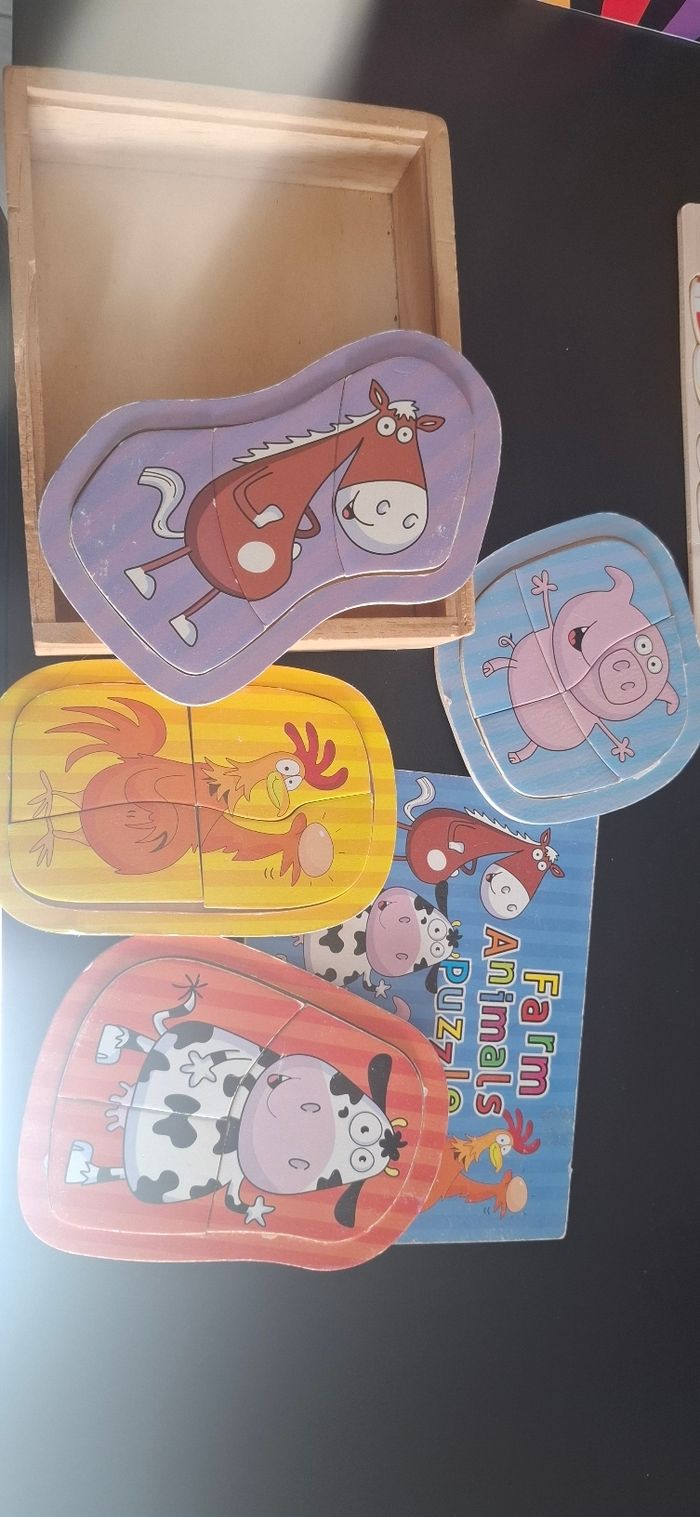 Lot puzzle bois - photo numéro 6