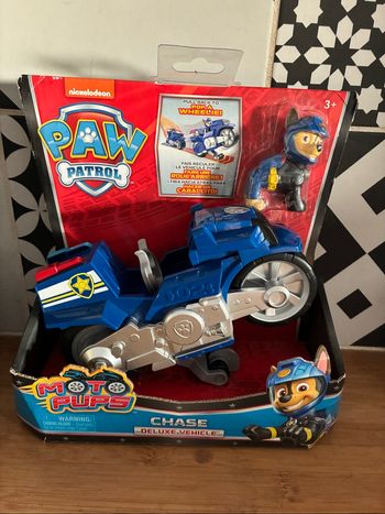 Neuf Véhicule moto pups Chase friction pat patrouille