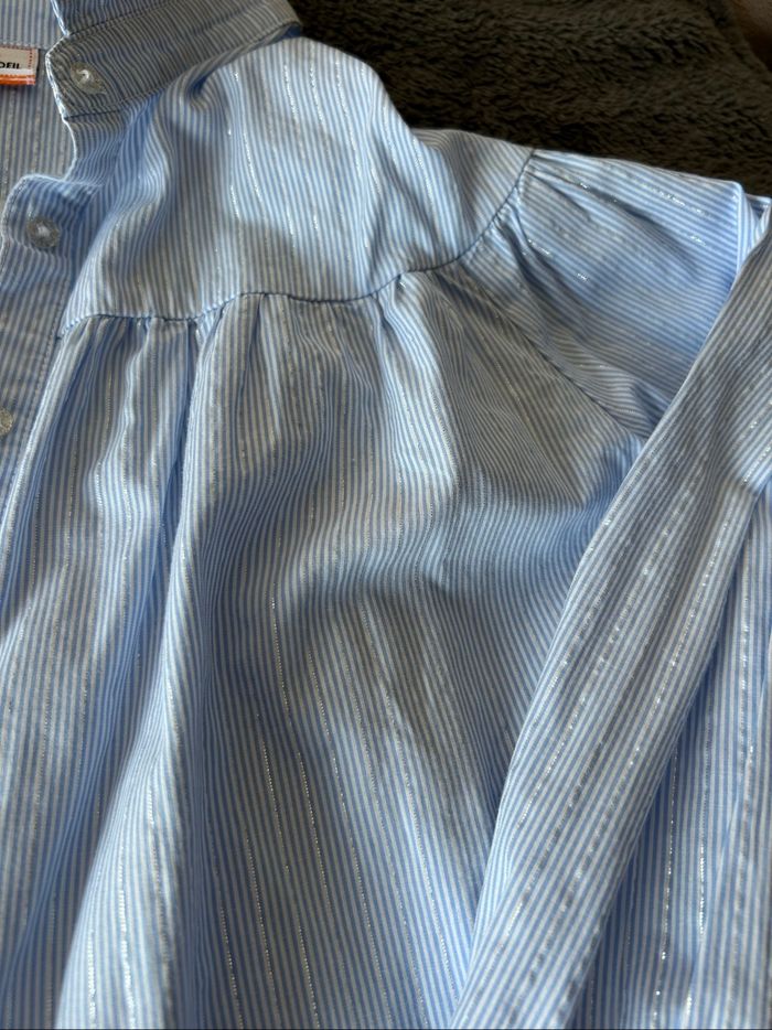 Chemise bleu et argenté - photo numéro 2