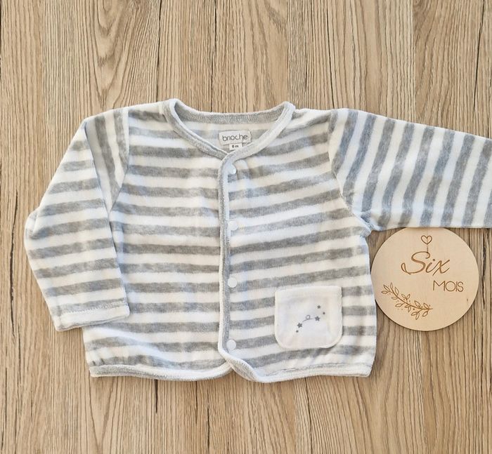 Gilet velours bébé garçon 6mois