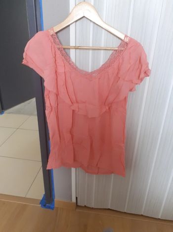 Tunique rose volants