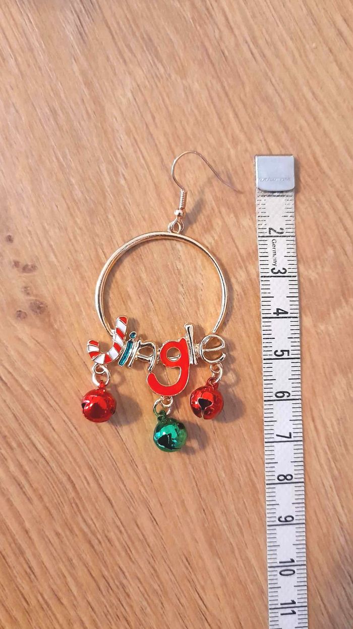 Bijoux Noël | Boucles d'oreilles "Jingle" - Neuves - photo numéro 3