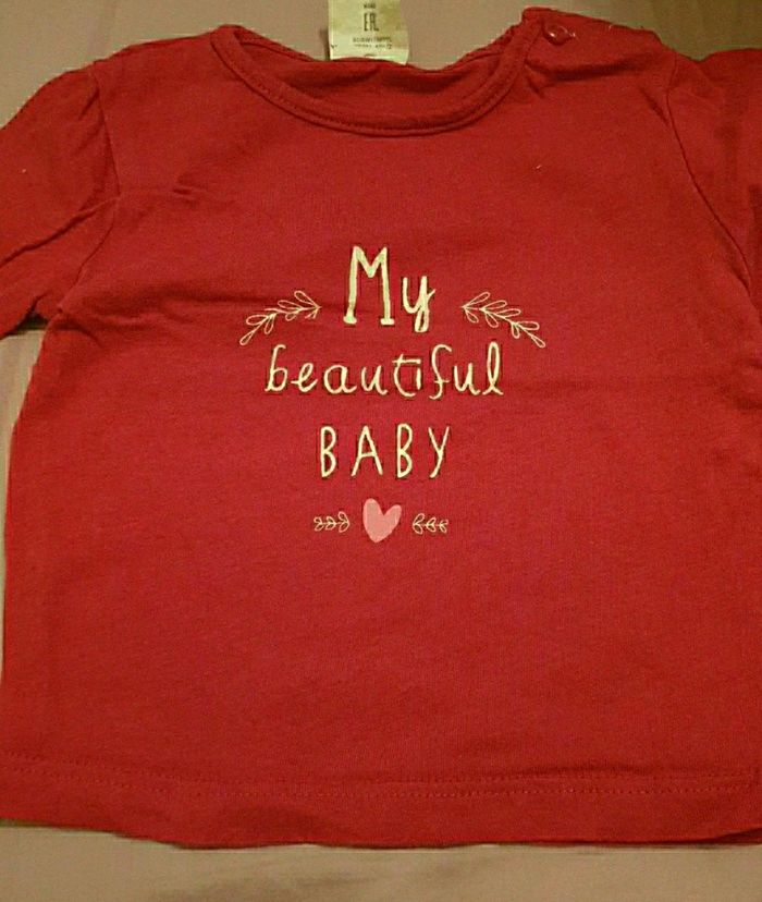 Lot 5 tee-shirt manches longues 3mois