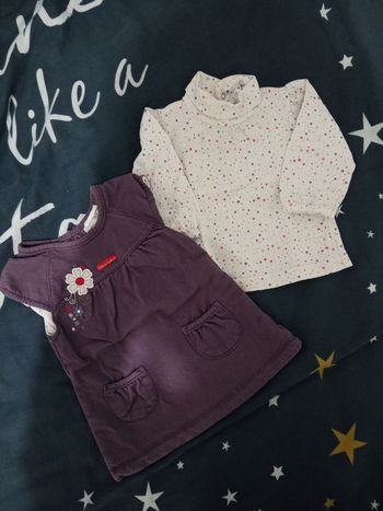 Ensemble "robe + haut" _ 3 mois