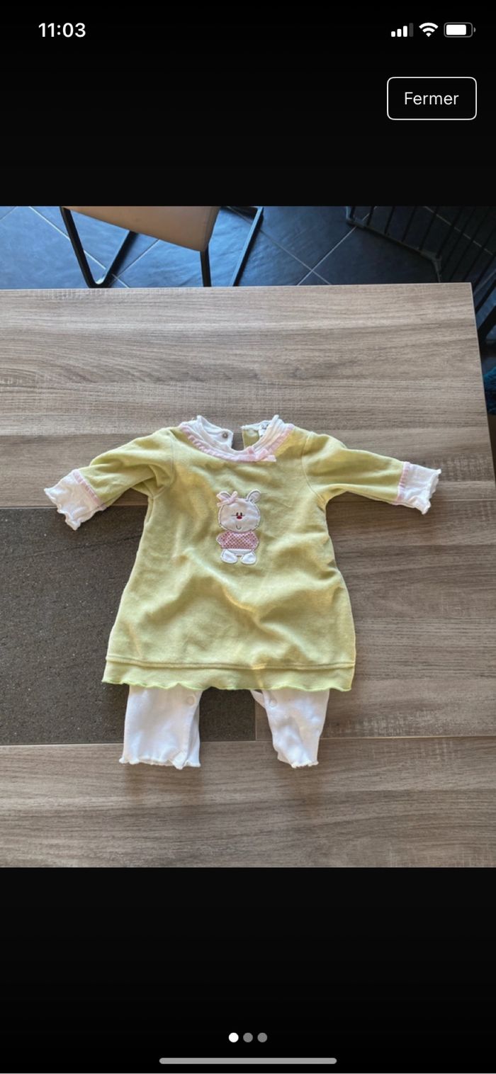 Ensemble fille Lullaby taille 3 mois