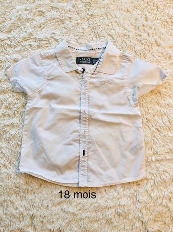 Chemise légère blanche manches courtes