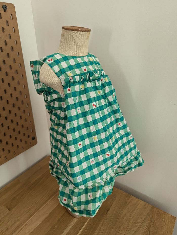 Robe à carreaux verte de marque sergent major 18 mois - photo numéro 2