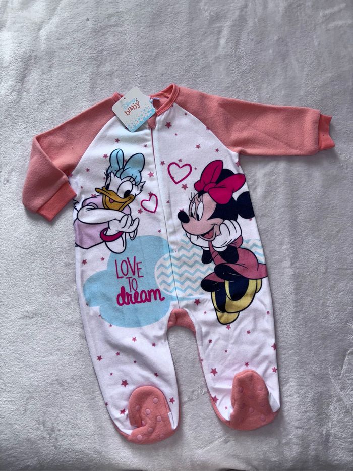 Pyjama polaire minnie corail