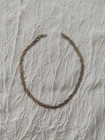 Collier torsadé argent