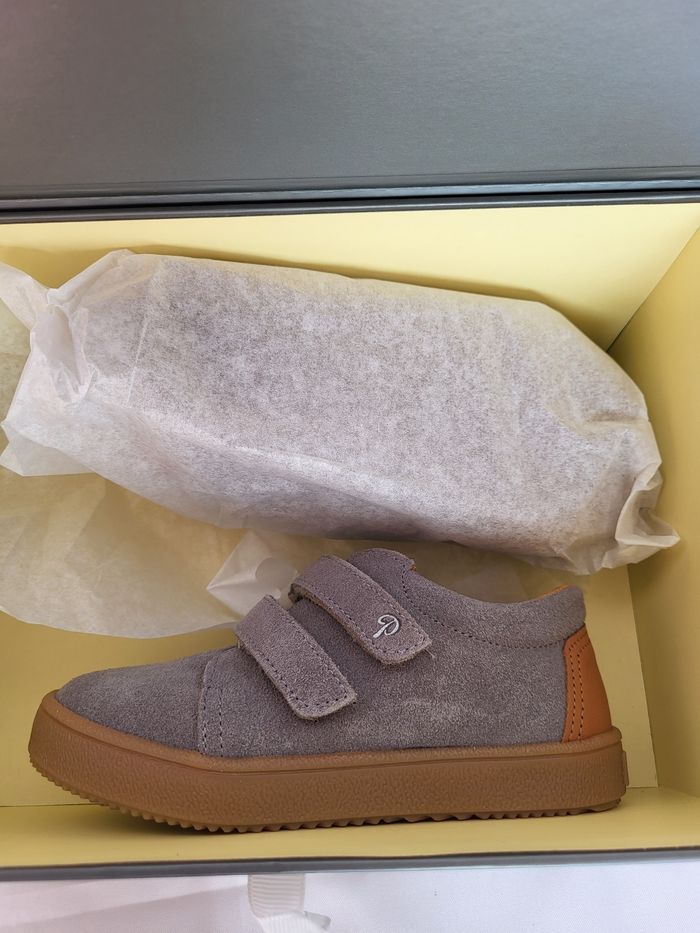 Basket garçon gris en cuir Point 30 Made in France 🇨🇵 - photo numéro 3